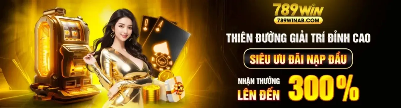 Banner khuyến mãi chào mừng thành viên mới với biểu tượng tiền thưởng và cúp vàng